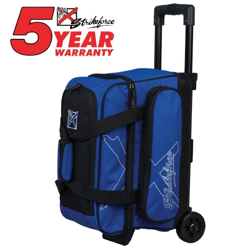 KR Strikeforce Hybrid Royal Double Roller Bowling Ball Bag - Durable & Spacious for Tournaments & League Play - Perfect for Pro & Amateur Bowlers
