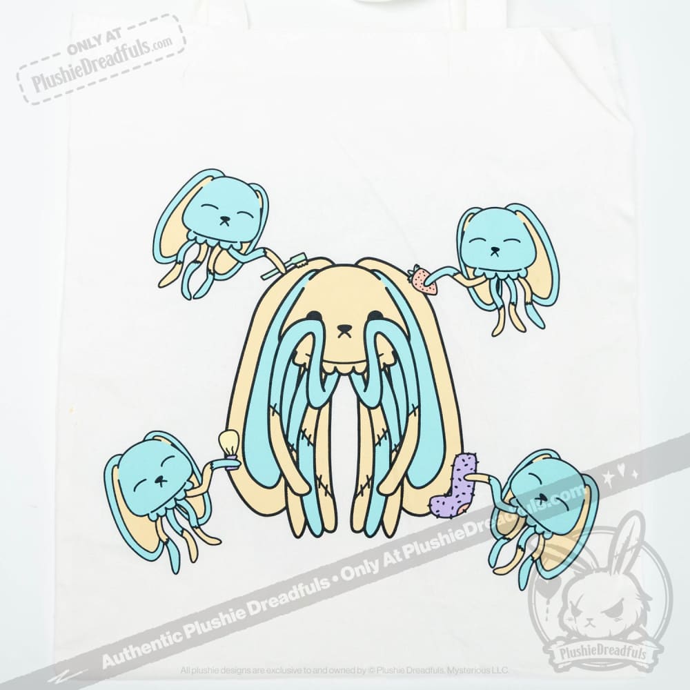 Plushie Dreadfuls Sensory Processing Disorder Jellyfish Rabbit Stuffed Animal - Soft Anxiety Relief Toy for Kids & Adults, Perfect for Therapy, Calming Sensory Needs and Emotional Support