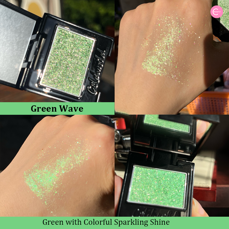 Coldnwild Chameleon Green Eyeshadow Palette - Long Lasting, Highly Pigmented Vegan Makeup for Party, Halloween & Cosplay | Perfect for Bold Eye Looks & Creative Makeup Artistry