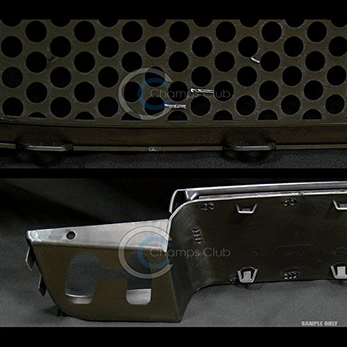 R&L Racing Black Round Hole Mesh Upper Grille with Low Front Hood - Compatible with 2007-2012 GMC Yukon Denali | Replacement Grille for Enhanced Style & Airflow | Perfect for Off-Road & Custom Car Upgrades