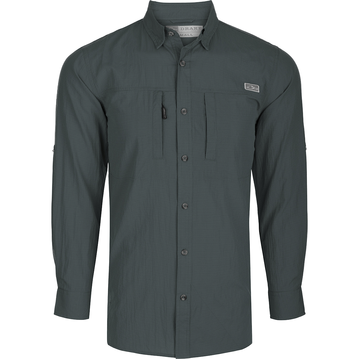 Classic Seersucker Long Sleeve Mini Check Shirt for Men - Casual Summer Wear, Office Outfit & Vacation Style