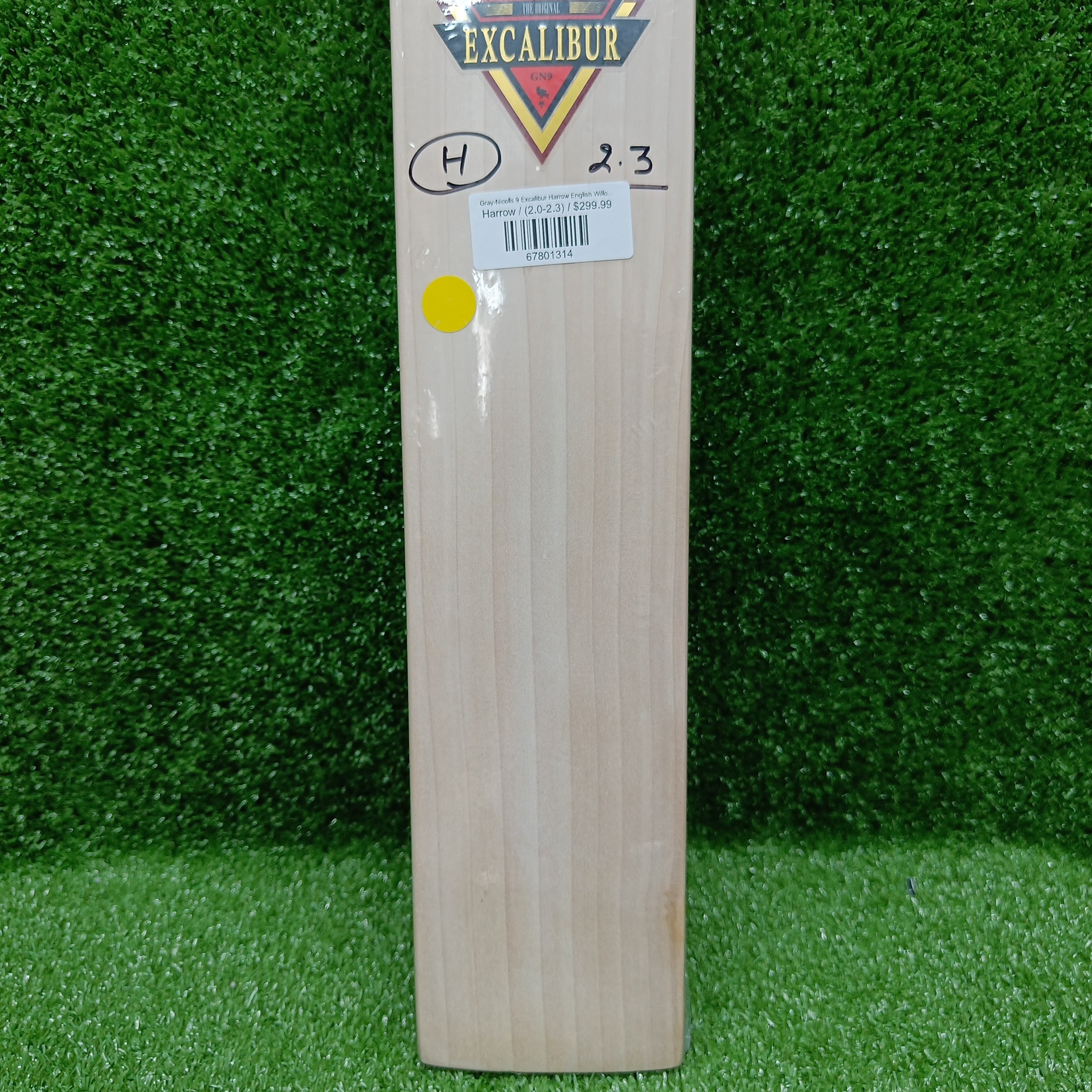 Gray Nicolls 9 Excalibur Harrow English Willow Cricket Bat - Premium Cricket Equipment for Professional & Amateur Players - Perfect for Matches, Training & Outdoor Sports