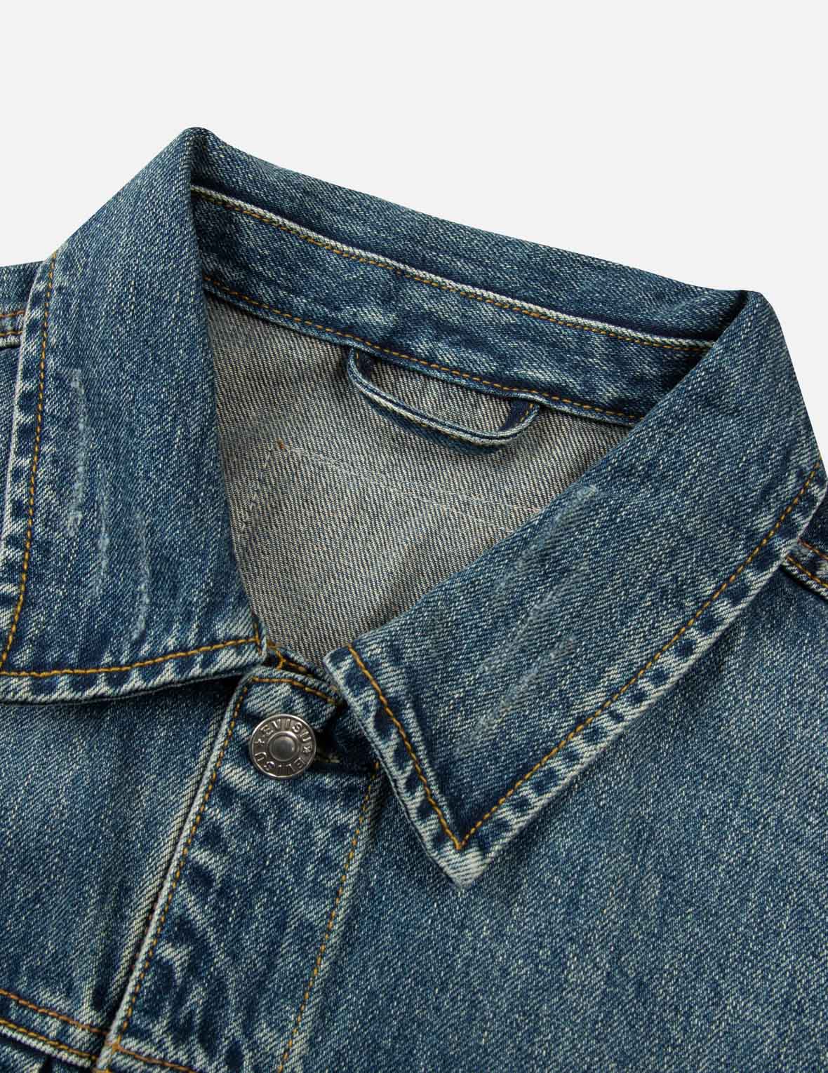 Seagull Embroidery Godhead Print Relaxed Fit Denim Jacket for Women - Vintage Distressed Denim Coat for Casual Wear, Street Style & Spring Fashion