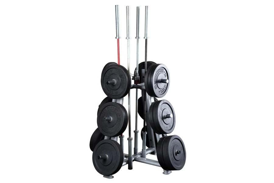 Warrior Club Pro Adjustable Weight Set with Bar Stand - Home Gym Equipment for Strength Training & Fitness Workouts