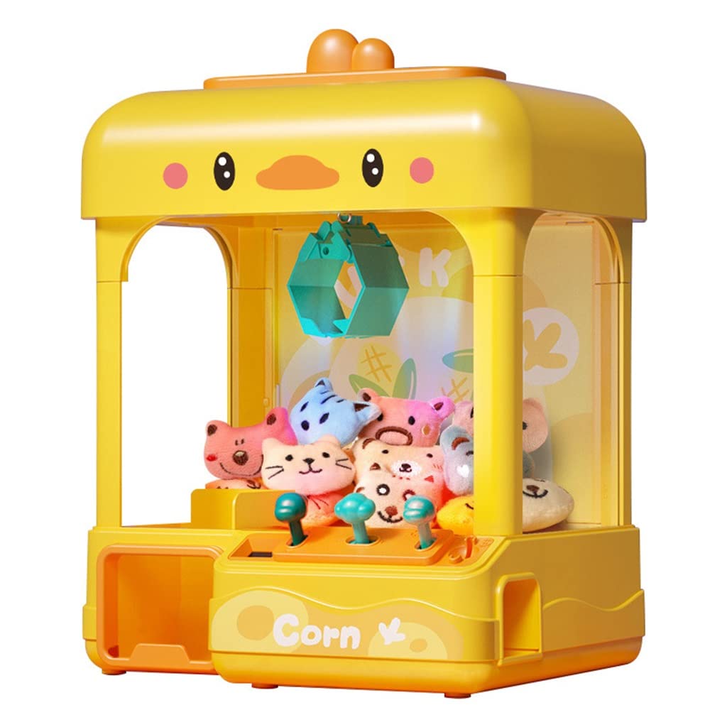 Mini Claw Machine for Kids & Adults - Electronic Candy Grabber Toy with Lights & Sound, 8 Reusable Tokens - Fun Arcade Game for Birthday Parties, Carnivals & Family Game Nights (20 Dolls Size)