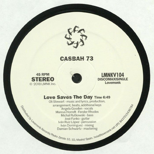 Casbah 73 – Love Saves The Day Vinyl Record | Lovemonk LMNKV104 | Perfect for DJ Sets, Music Collectors & Vintage Vinyl Enthusiasts