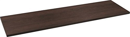 12x36 Inch Espresso Wooden Shelving Unit - Sturdy Storage Shelf for Home, Office, Garage & Closet Organization