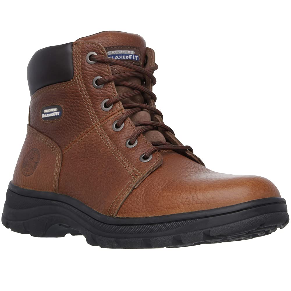 Skechers Men's Slip-Resistant Work Shoes - Non-Slip Safety Shoes for Construction, Restaurant & Warehouse Workers - Comfortable & Durable Work Boots for Long Shifts