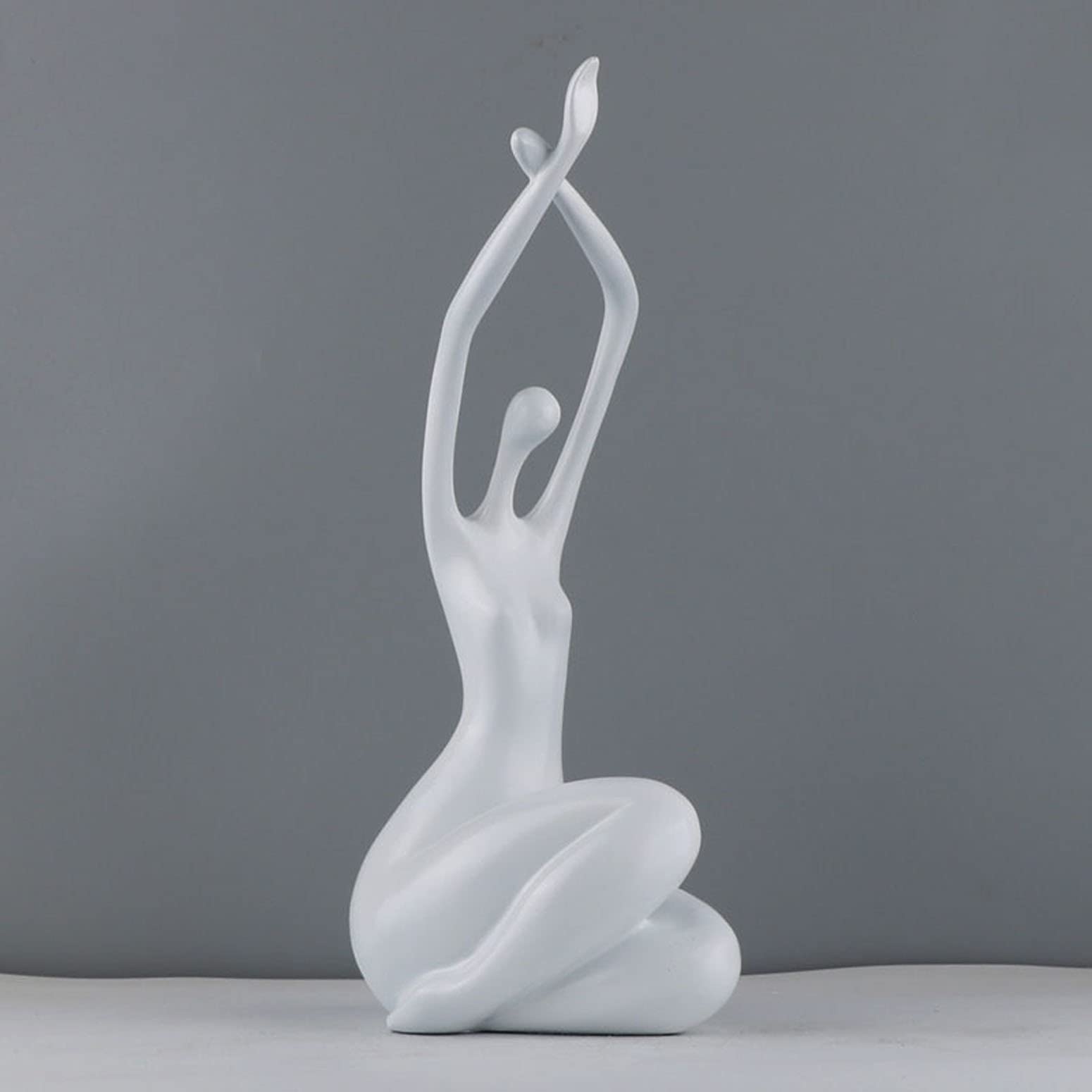 YAYONG Abstract Nude Woman Sculpture - Modern Glass Art Bookshelf Decor for Living Room, Bedroom & Office - Handcrafted Isabella Statue for Home & Office Décor | Perfect Gift for Art Lovers