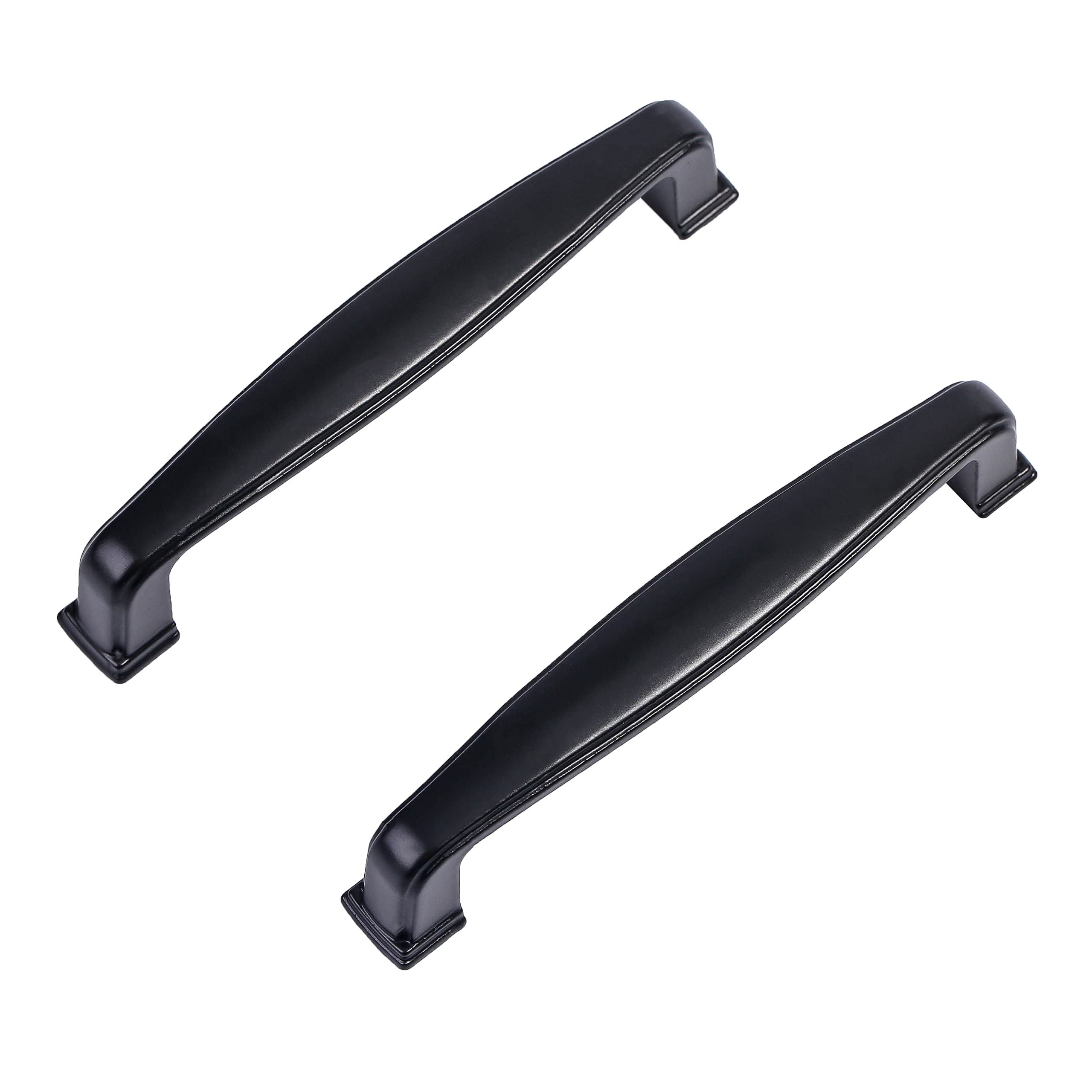 8 Pack Matte Black Kitchen Cabinet Handles - 4.2 Inch Drawer Pulls for Cabinets, Dressers & Bathroom Doors (3-4/5