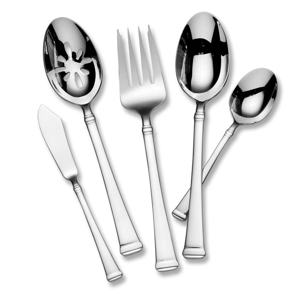 Premium Harmony 65-Piece Stainless Steel Flatware Set - Service for 12 - Elegant Cutlery for Dinner Parties, Weddings & Formal Dining