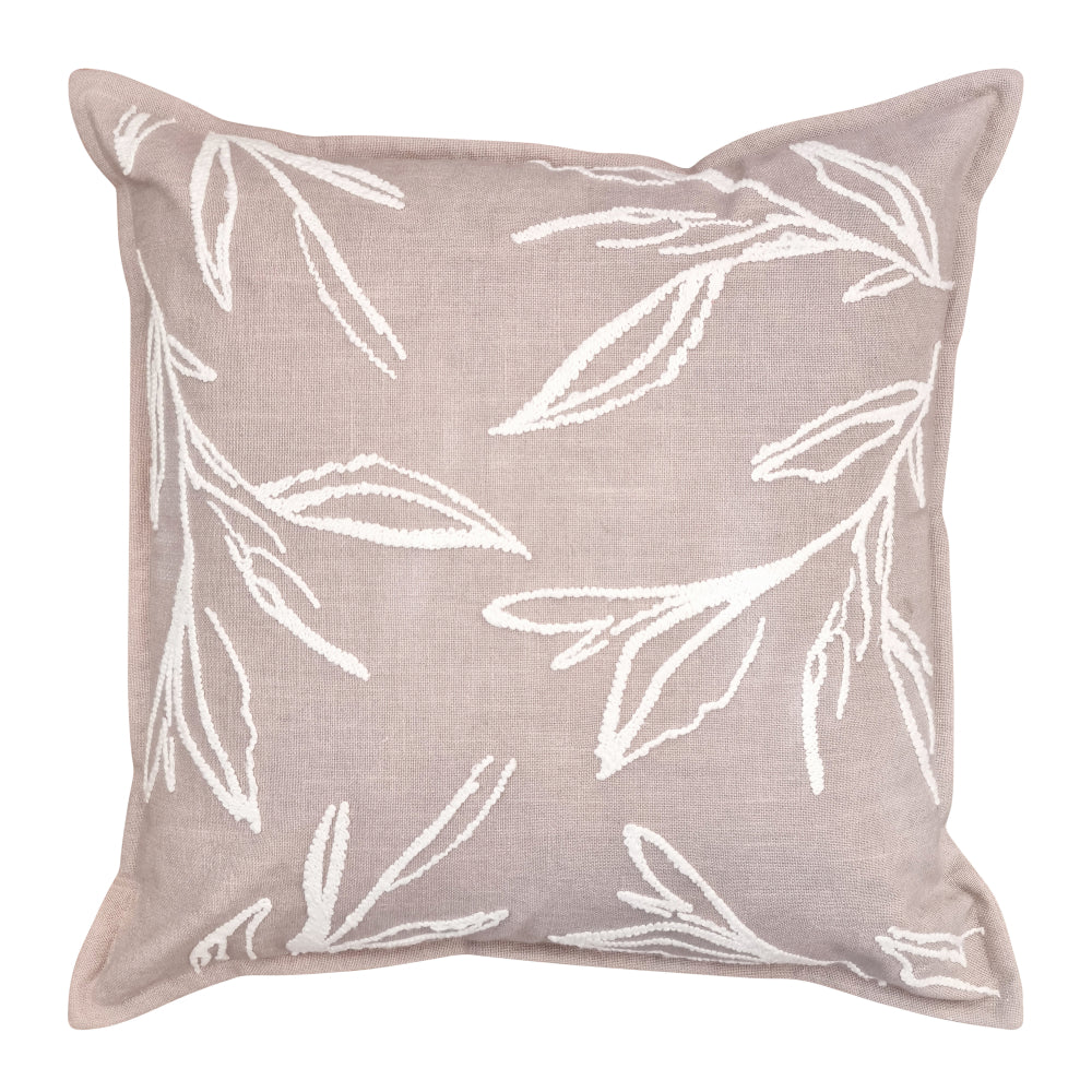 Vanessa 50x50cm Square Throw Pillow Cover - Soft Nude & Ivory Cushion for Sofa, Bed, Living Room Decor | Home & Office Decorative Accent Pillow