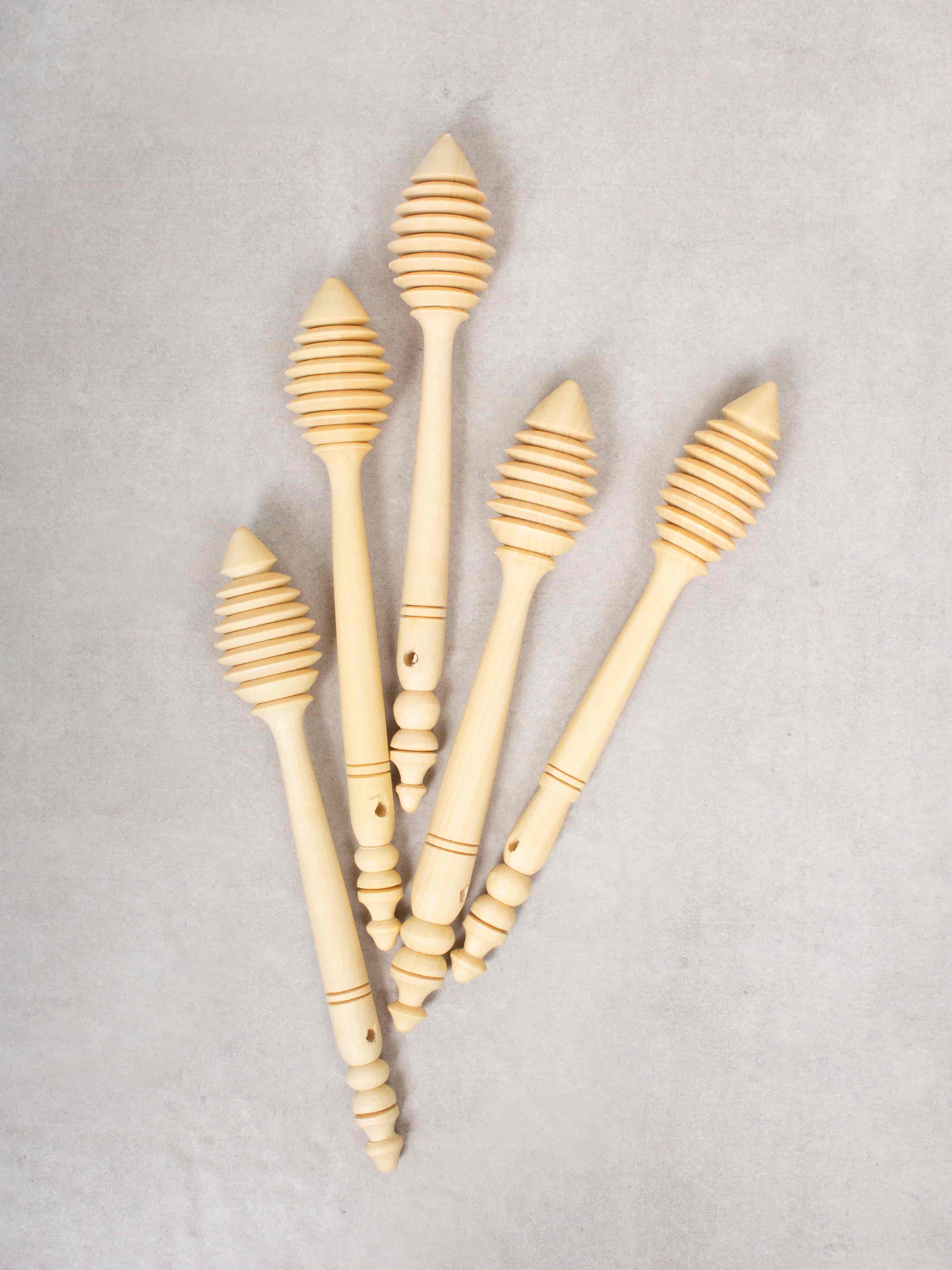Natural Lemon Wood Honey Dipper with Unique Grain - Handcrafted for Tea, Coffee & Baking (Slight Seconds) | Perfect for Drizzling Honey, Stirring Drinks & DIY Recipes