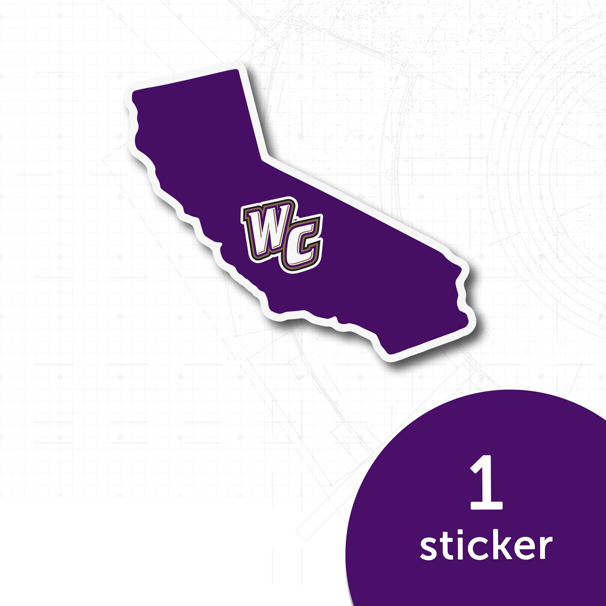 Whittier College The Poets Vinyl Decal Sticker - Desert Cactus Design for Laptop, Water Bottle, Car & Scrapbook | Perfect for College Pride, School Spirit & State Border Decor