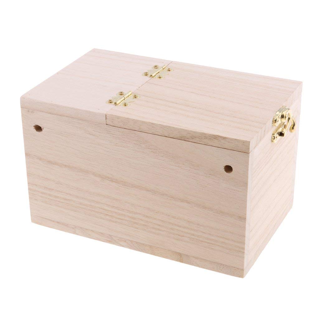 Inzopo Solid Wood Budgie Nest Box - Natural Wooden Bird House for Budgies, Lovebirds & Parakeets | Safe Breeding & Nesting Box for Pet Birds | Perfect for Aviaries, Cages & Bird Sanctuaries