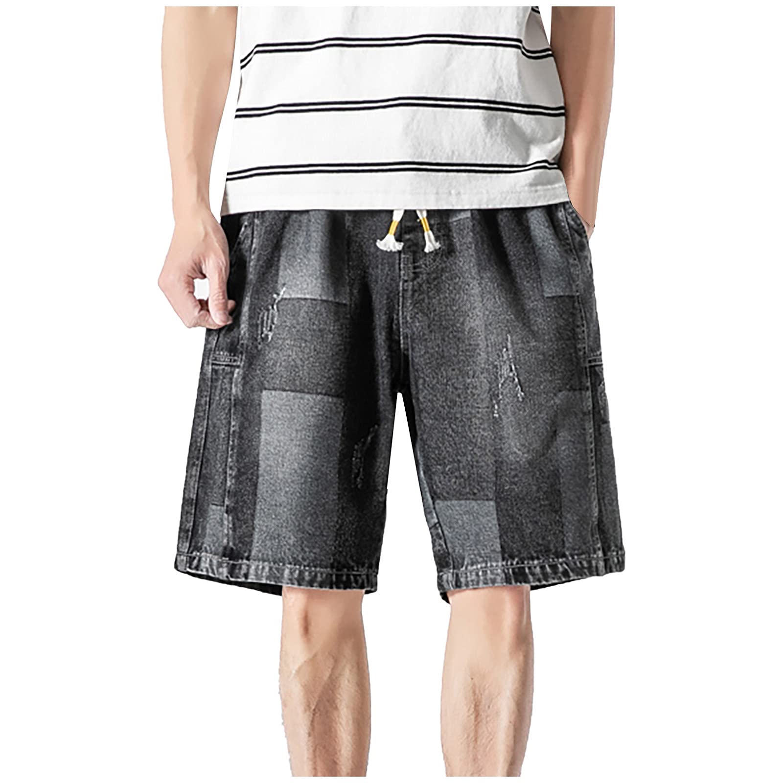Men's Classic Twill Relaxed Cargo Shorts - Designer Fashion Workwear & Combat Safety Shorts for Summer | Perfect for Outdoor Activities, Work & Casual Wear