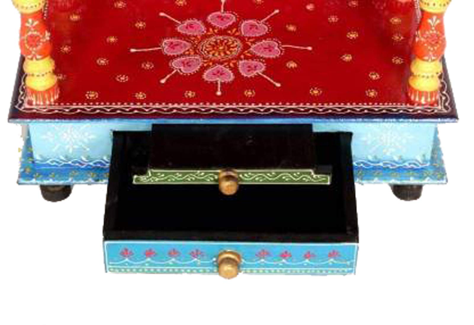 Handcrafted Wooden Pooja Mandir for Home & Office - Traditional Indian Prayer Temple for Navratri, Diwali & Festive Decor - Perfect for Daily Worship, Meditation & Spiritual Gifting