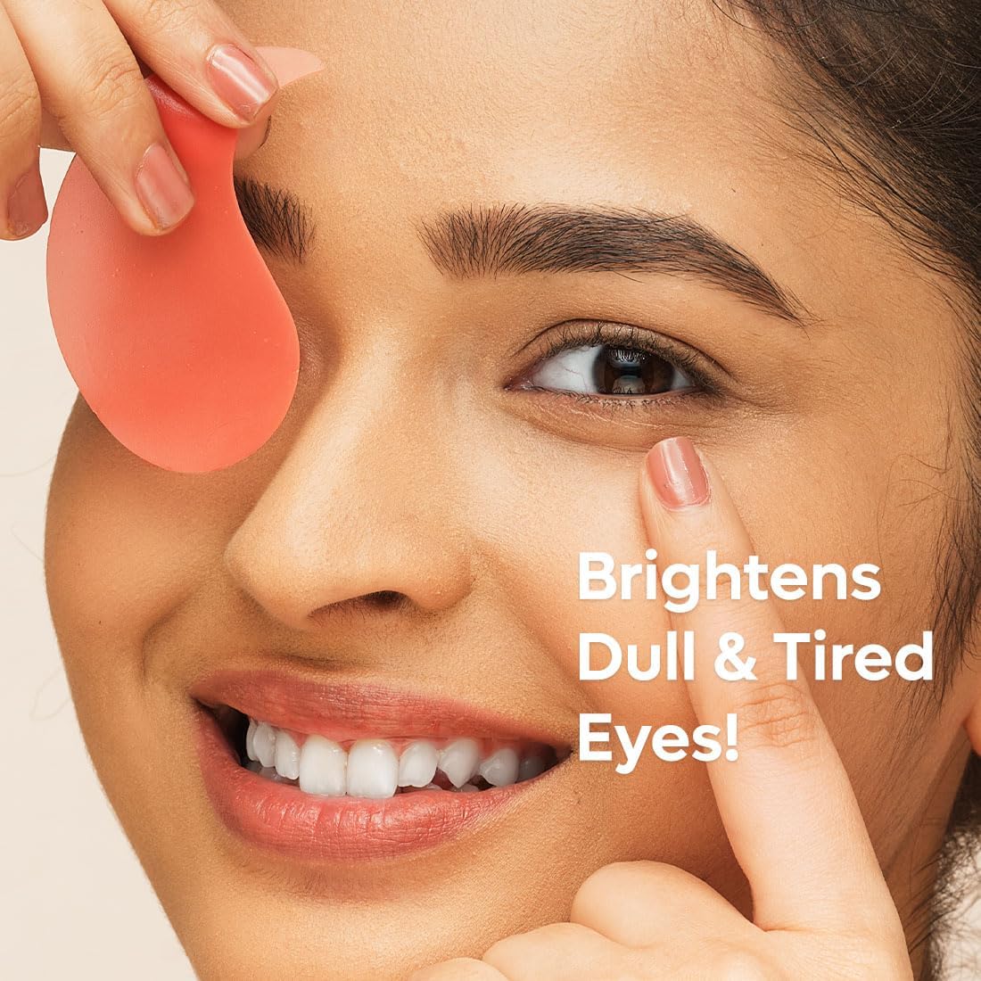 mCaffeine 4% Niacinamide Hydrogel Under Eye Patches with Kombucha Tea | Dark Circle & Puffiness Reduction | Brightening Eye Treatment for Dark Circles, Wrinkles & Fine Lines | Perfect for Night Routine & Travel Skincare