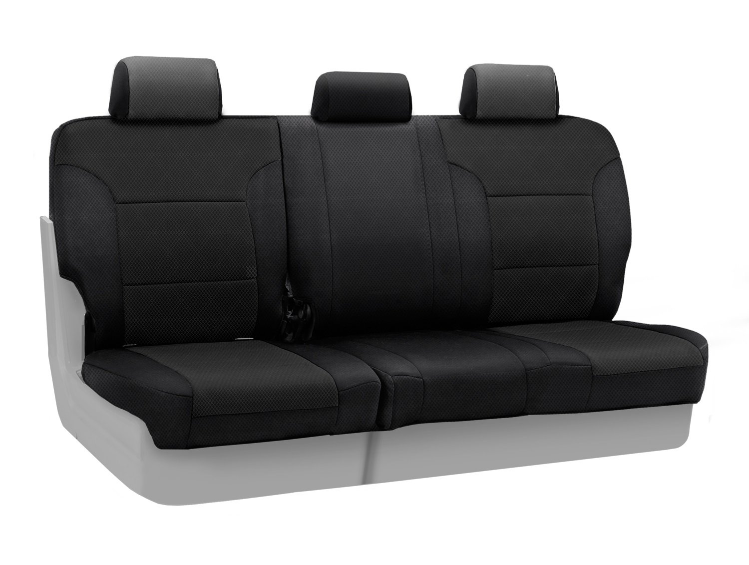 Coverking Custom Fit Rear 60/40 Bench Seat Cover for Toyota Tacoma 2016-2023 | Spacermesh Solid Black | Durable Protection for Pets, Kids & Spills | Perfect for Off-Roading, Camping & Daily Commute