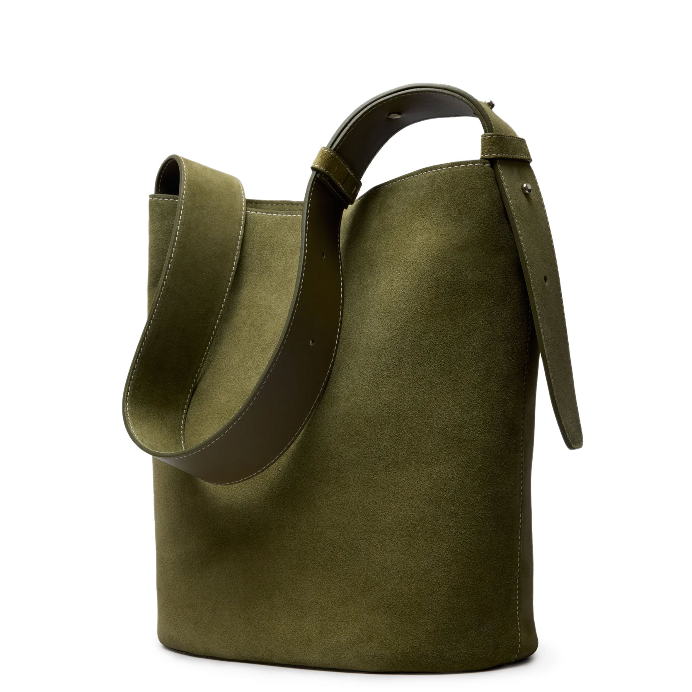 Premium Suede Moss Green Norma Tote Bag - Stylish Women's Handbag for Work, Travel & Everyday Use