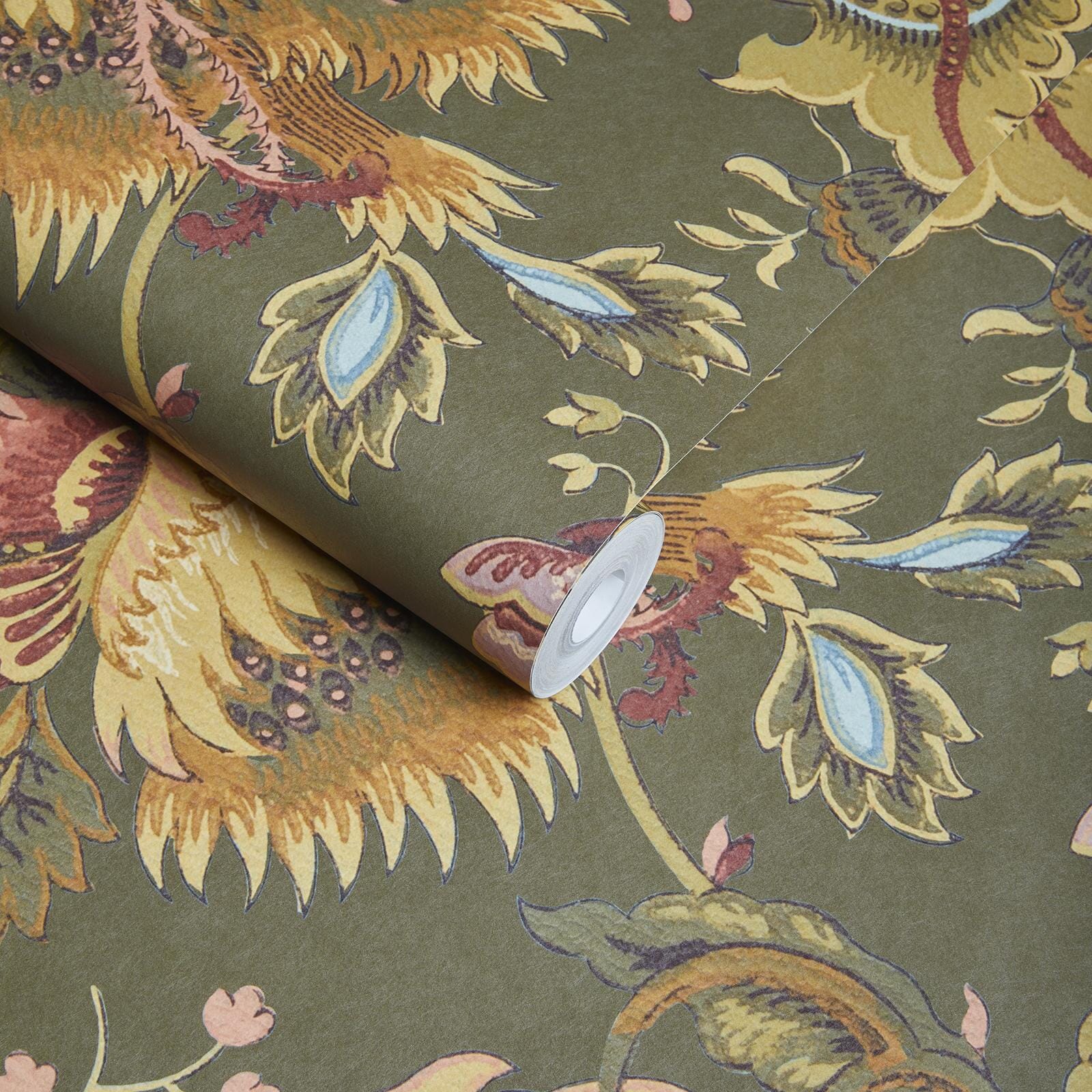 MAJORELLE Moss Green Wallpaper - Premium Peel and Stick Removable Wallpaper for Home Decor, Bedroom, Living Room, Office