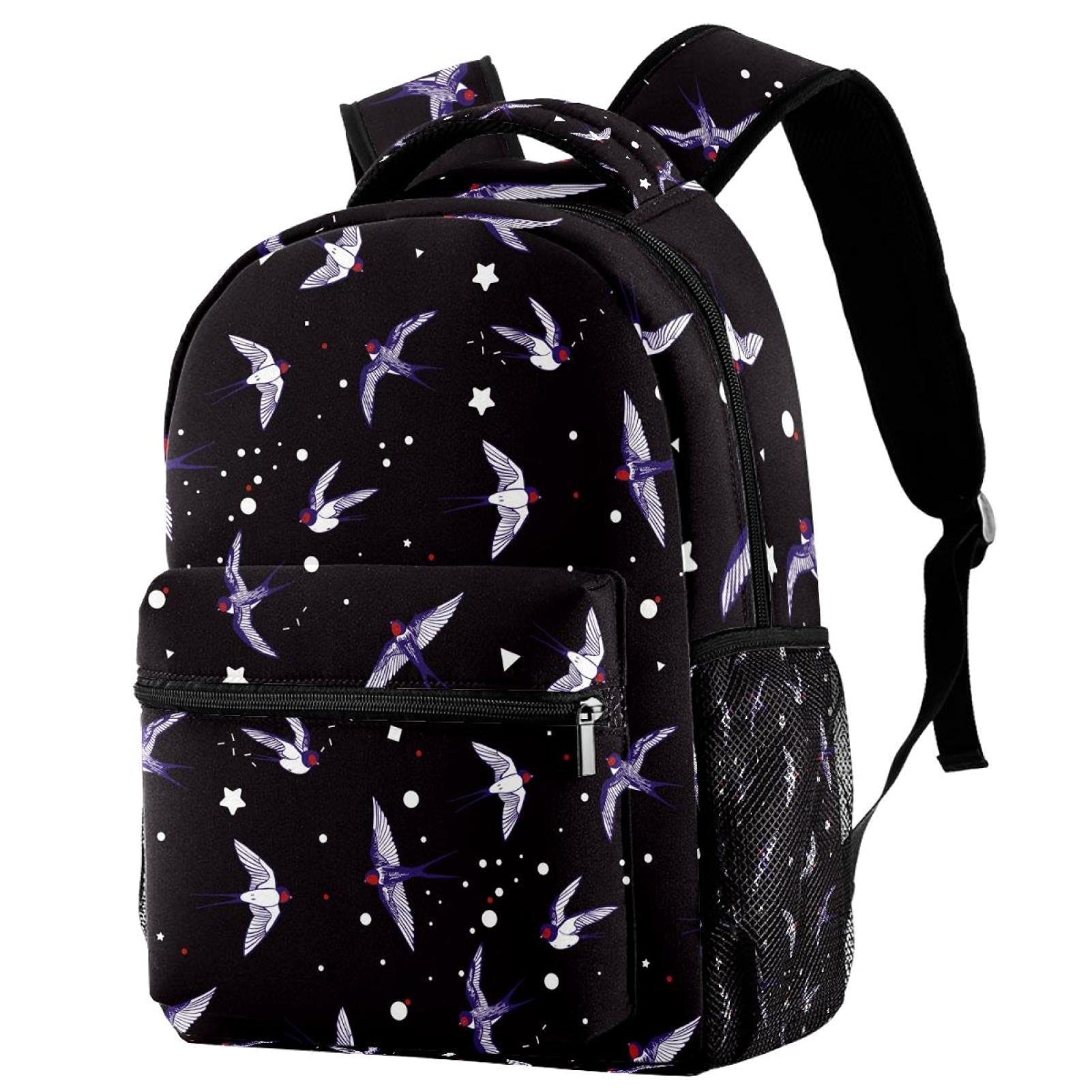 Swallow Bird Print Backpack for Students - Lightweight Shoulder Bag for Travel, College & School - Stylish Tote Backpack for Women & Teens - Perfect for Daily Commute, Campus Life & Weekend Getaways