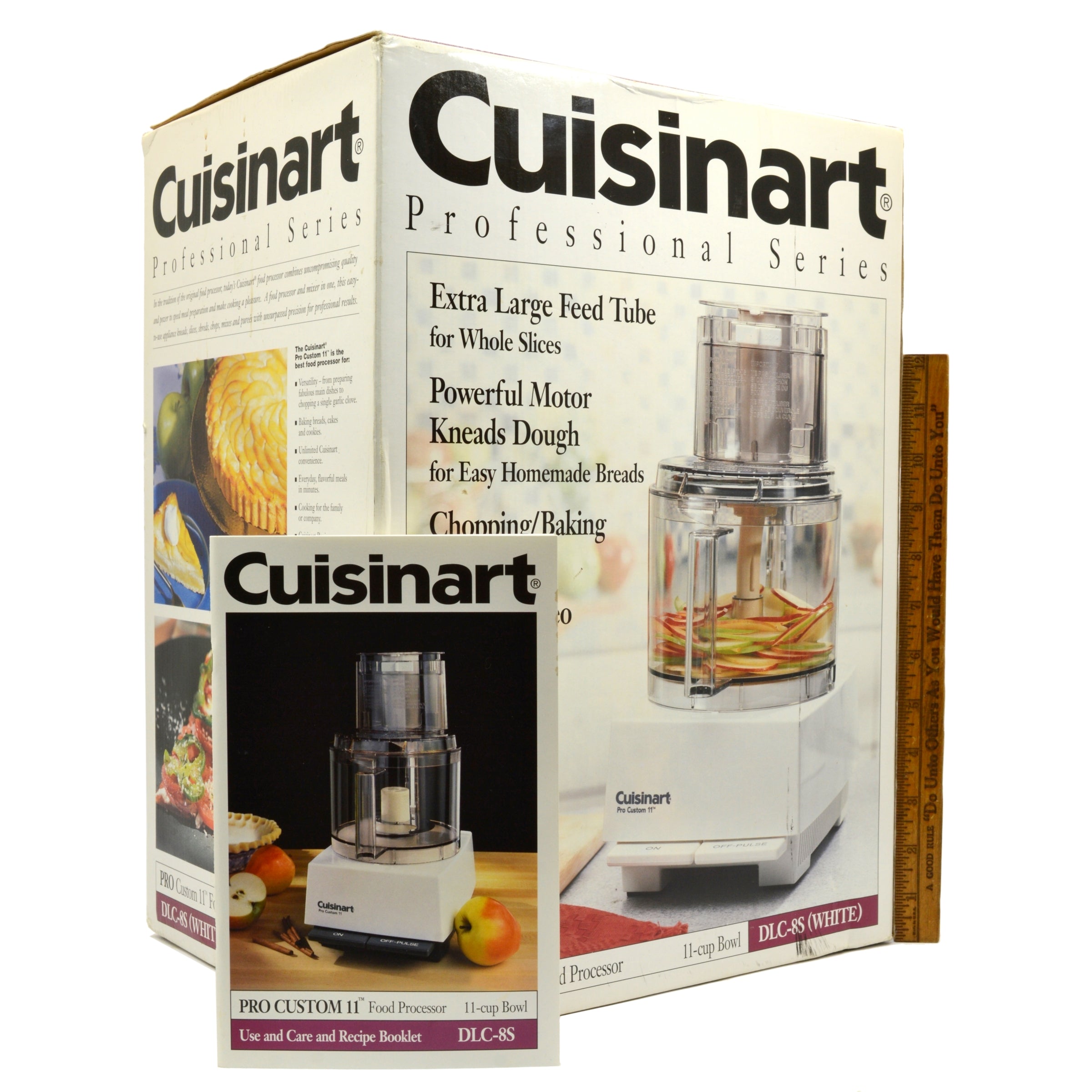 Cuisinart Pro Custom 11 Food Processor - 11 Cup Bowl, DLC-8S, White | Brand New in Box | Perfect for Meal Prep, Baking & Large Batch Cooking