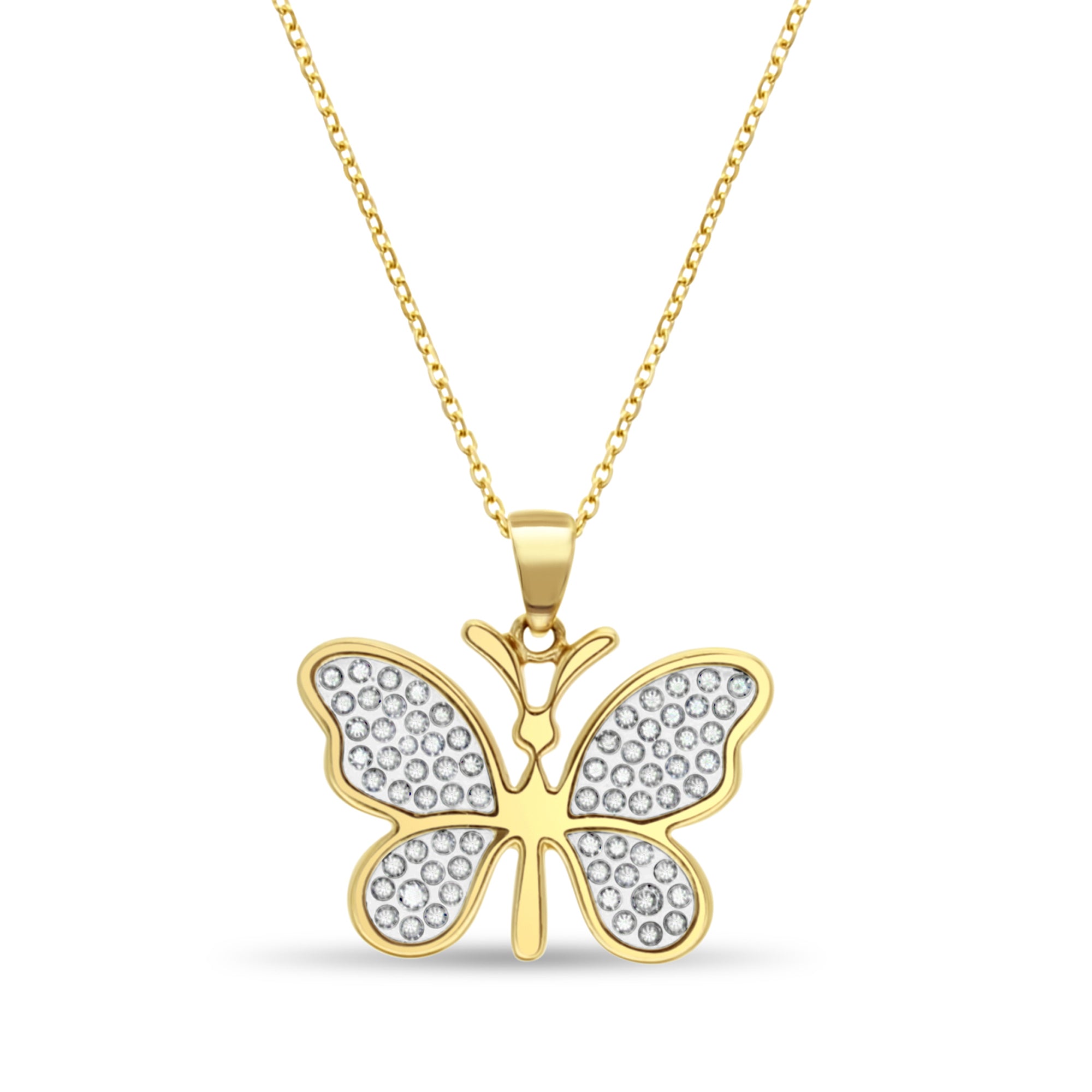 Butterfly Shaped Necklace - Elegant Sterling Silver Jewelry for Women, Dainty Pendant Gift for Her | Perfect for Valentine's Day, Anniversary & Everyday Wear
