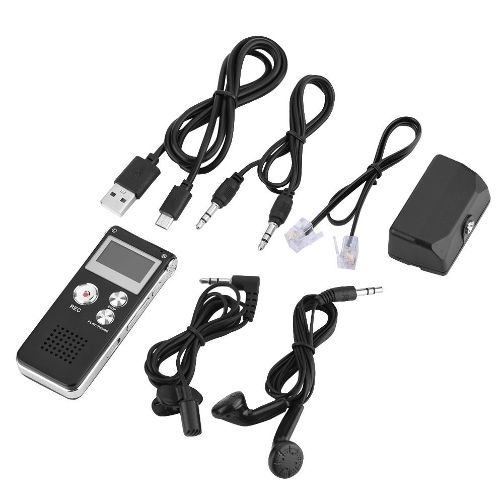 8GB Digital Voice Recorder with LCD Display - Portable Audio Recorder Pen for Lectures, Meetings & Interviews | Voice Activated & Phone Call Recording Feature