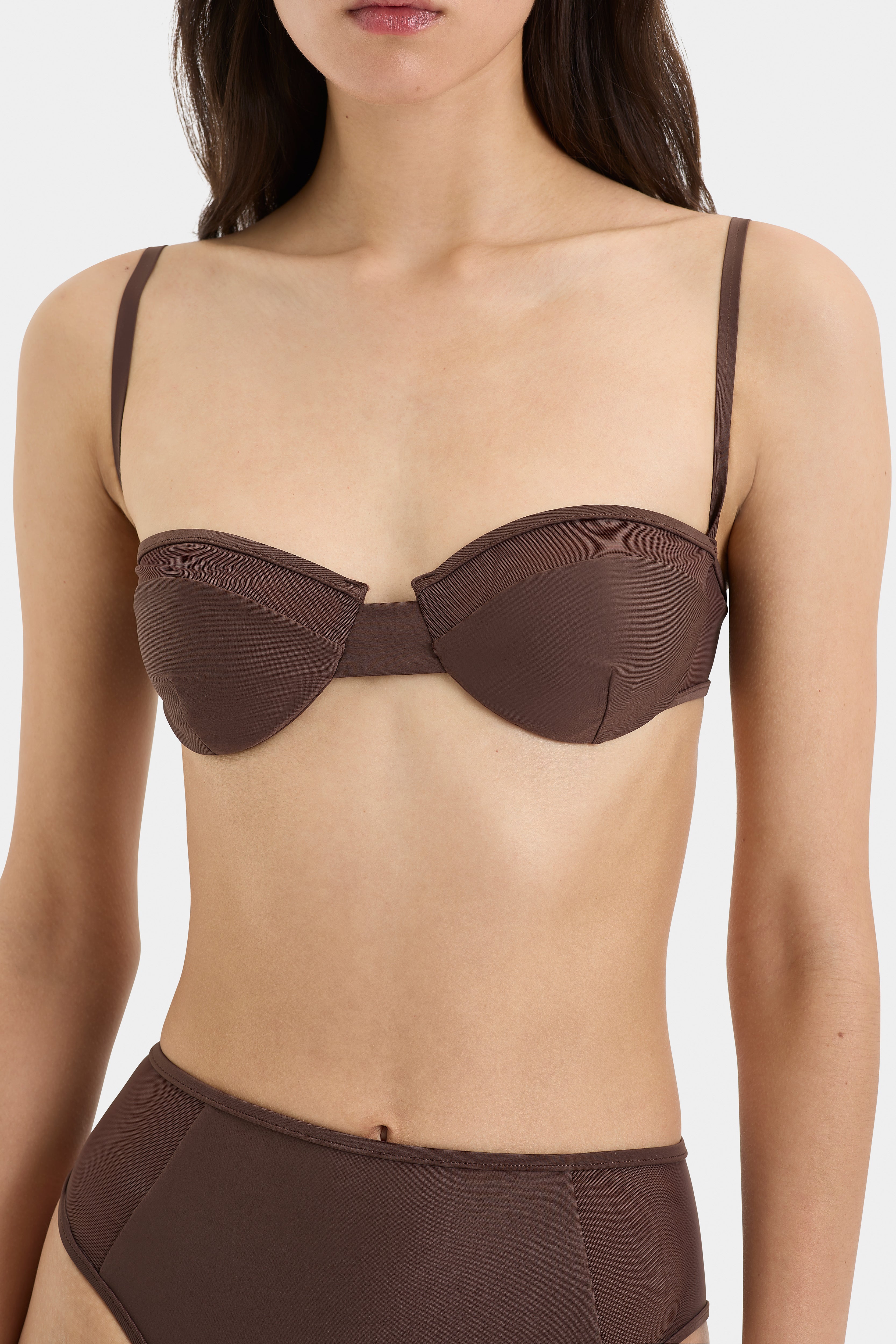 Dunes Splice Balconette Bra - Comfortable Lace Underwire Push Up Bralette for Women | Perfect for Everyday Wear, Date Nights & Special Occasions