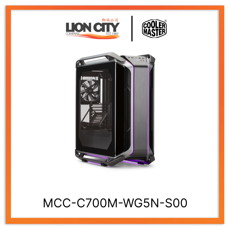 Cooler Master MCC C700M MG5N S00 CM Cosmos C700M ARGB Full Tower PC Case with Tempered Glass - High Airflow Gaming PC Build for Streaming & Content Creation