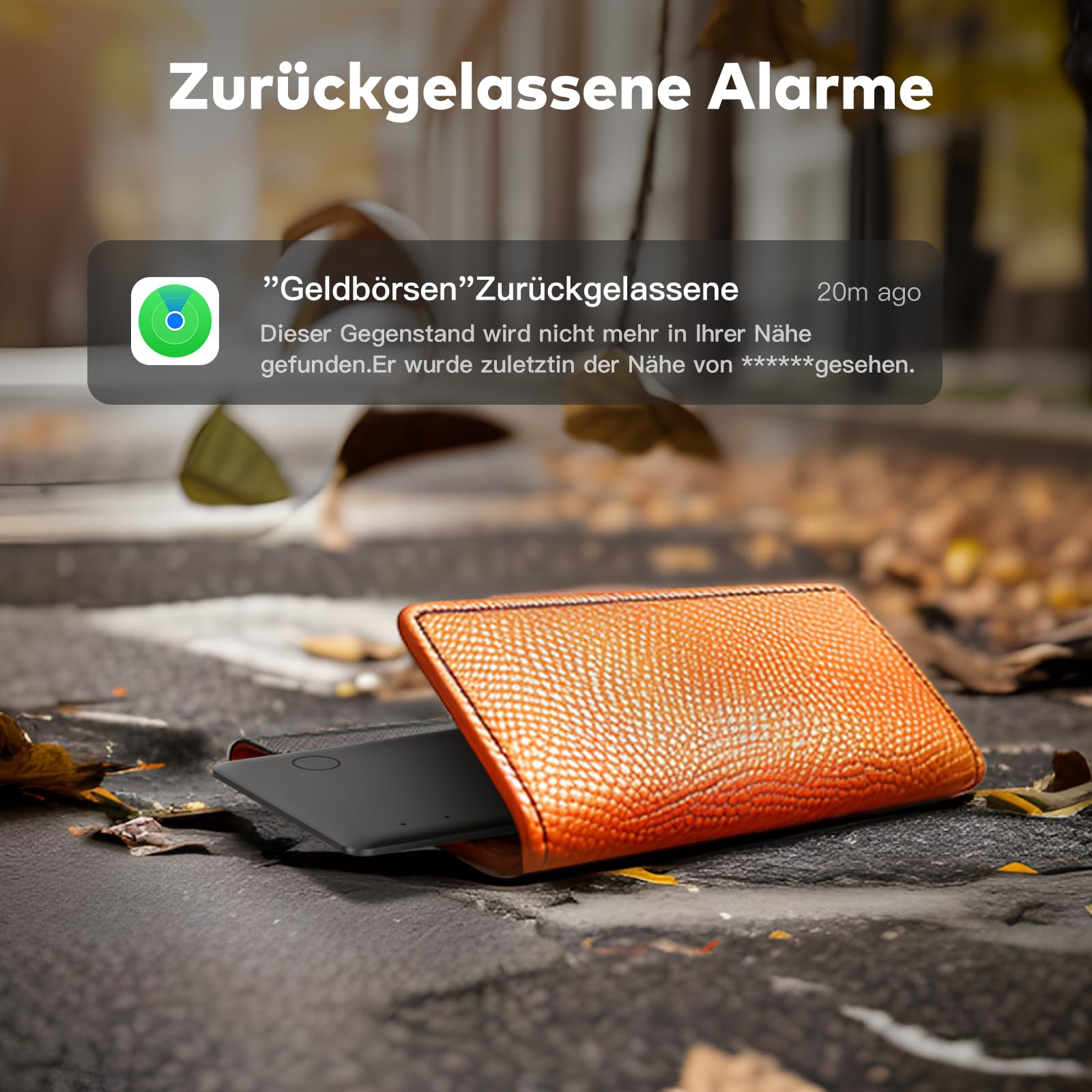 VINGNUT Smart Wallet Tracker Card - Wireless Rechargeable Bluetooth Tracker for Apple Find My (iOS) | Slim GPS Locator for Wallets, Phones, Passports & Luggage | Perfect for Travel, Business & Everyday Use