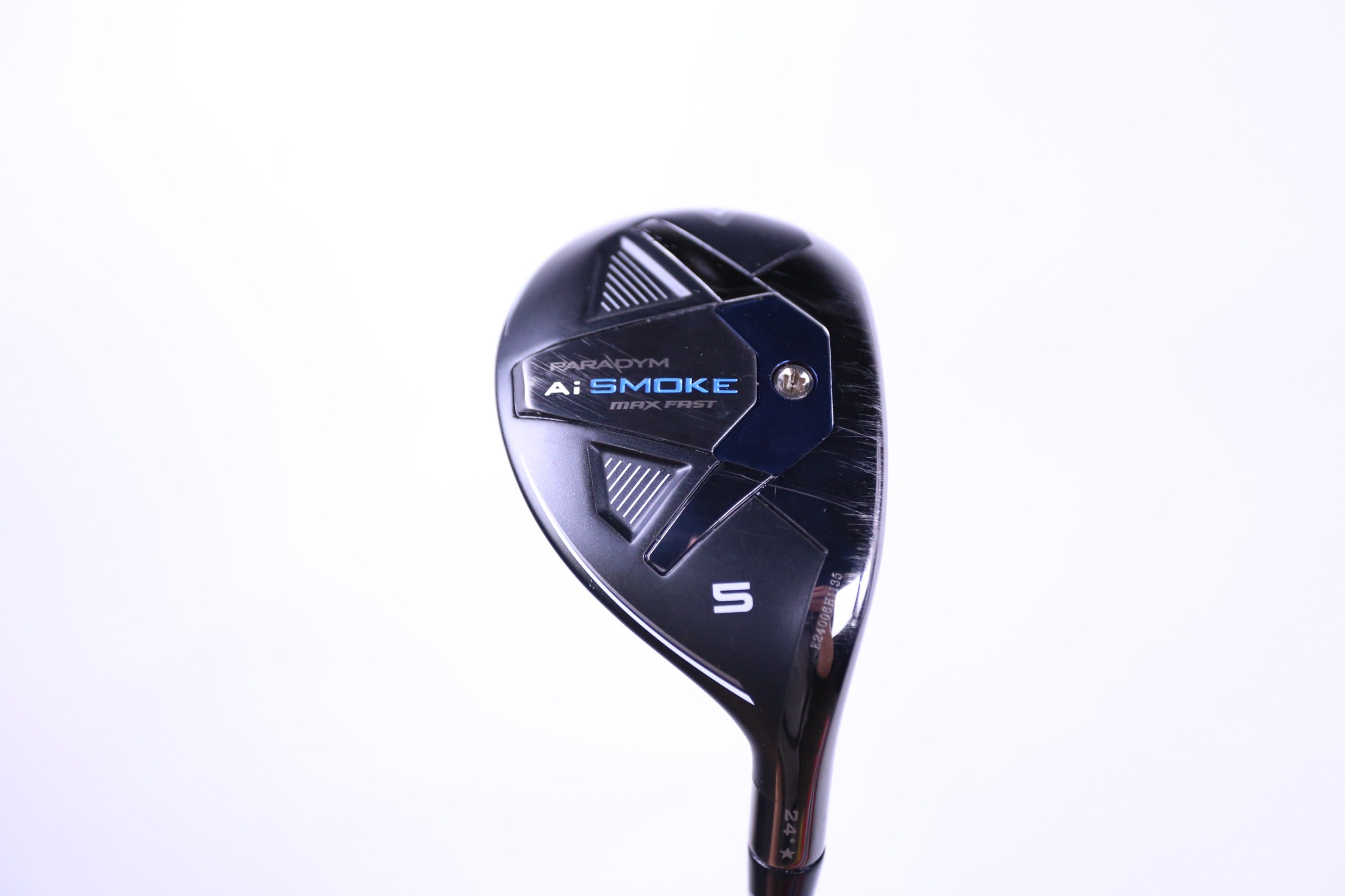 Callaway Paradym Ai Smoke MAX Fast 5H Hybrid Golf Club - 24 Degrees, Right Handed, Senior Flex | Used Golf Club for Men | Perfect for Seniors & High Handicap Players on Fairways & Roughs