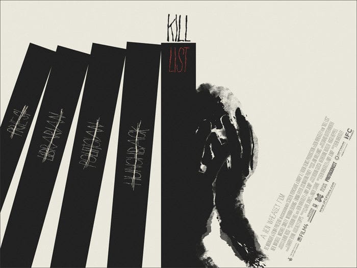 Kill List Jay Shaw Movie Poster - Vintage Film Art Print for Home Theater, Office & Man Cave Decor