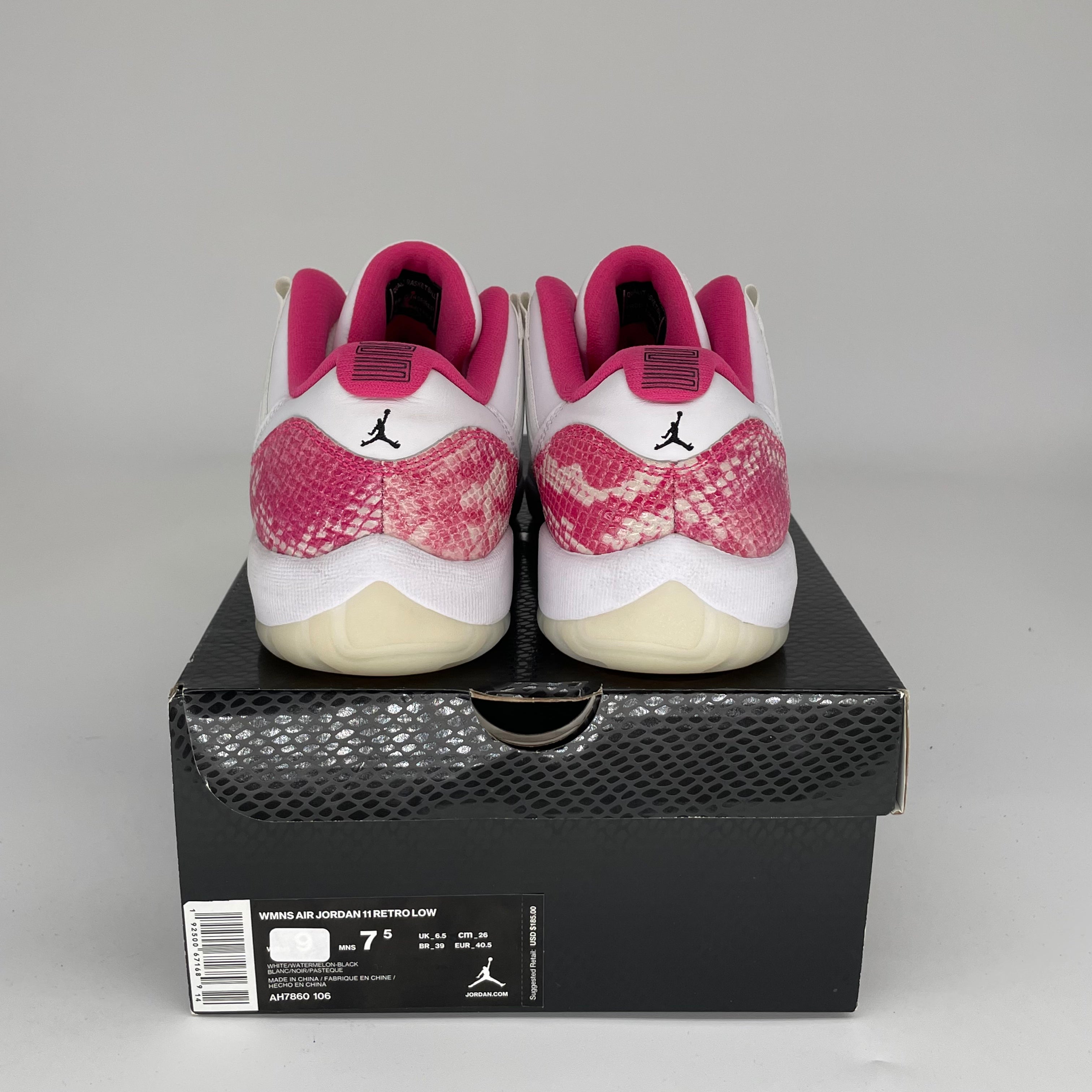 AIR JORDAN 11 LOW Women's Sneakers - Pink Snakeskin (Size 7.5/9W) AH7860-106 | Basketball Shoes for Women, Casual Streetwear & Gym Workouts