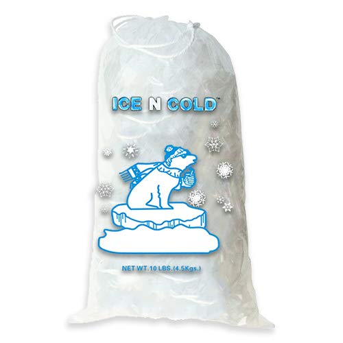 10lb Ice Bags with Drawstring Closure - 400 Count Bulk Pack (41 Micron Thickness) | Portable Freezer Storage Bags for Camping, Picnics, Sports & Emergency Preparedness