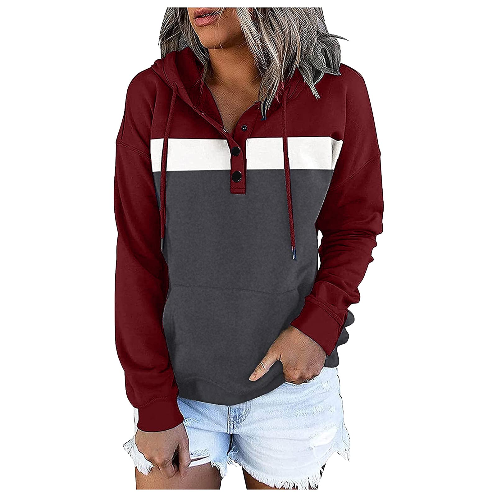 Oversized Workout Sweaters for Women - Soft & Warm Pullover Hoodies with Zipper | Casual Loungewear, Gym Essentials & Winter Fashion Tops