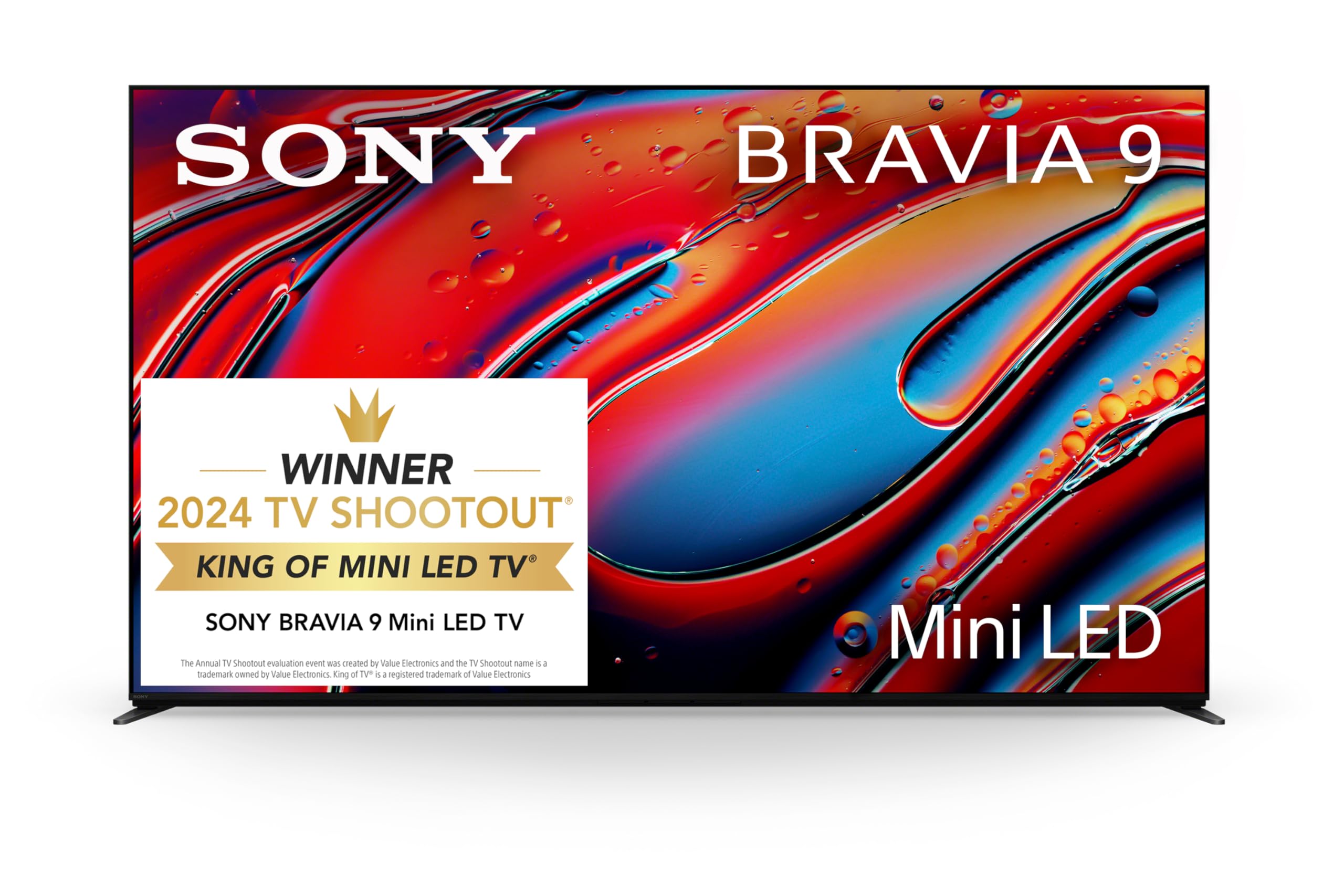 Sony 65 Inch Mini LED QLED 4K Ultra HD Smart TV - BRAVIA 9 Series with Google TV, Dolby Vision HDR, PlayStation 5 Compatibility | Perfect for Home Theater, Gaming & Streaming (Model K-65XR90)