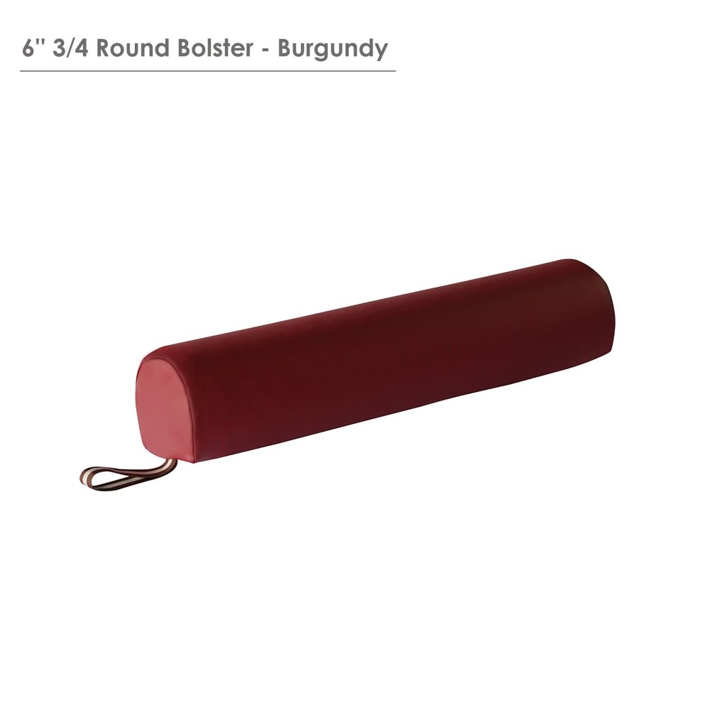 6 Inch 3/4 Round Massage Bolster for Professional Massage Tables - Ideal for Deep Tissue Therapy, Yoga, and Physical Rehabilitation