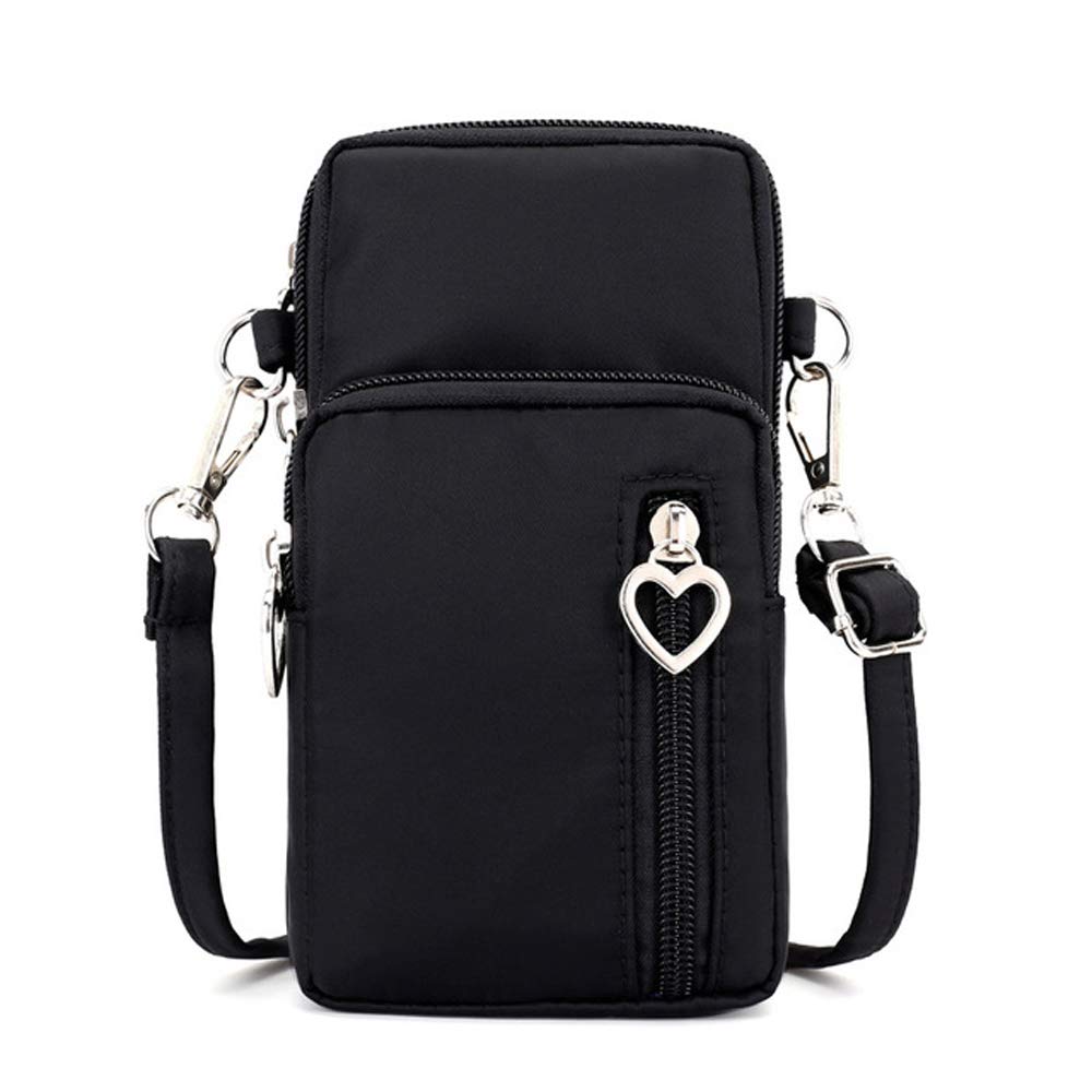 Compact Crossbody Phone Bag for iPhone 13/14/15 Pro, Galaxy S23/S24/S22/S21 & Pixel 8/7a/6 - Slim Shoulder Purse with Wallet & Armband - Perfect for Travel, Gym & Everyday Use