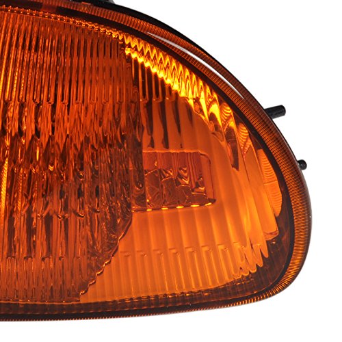 Spec-D Tuning Black Headlights with Amber Corner Lights & Red/Smoke Tail Lamps for 1992-1995 Honda Civic 4-Door Sedan (Left & Right Pair) - Upgrade Your Ride for Enhanced Night Visibility & Stylish Look