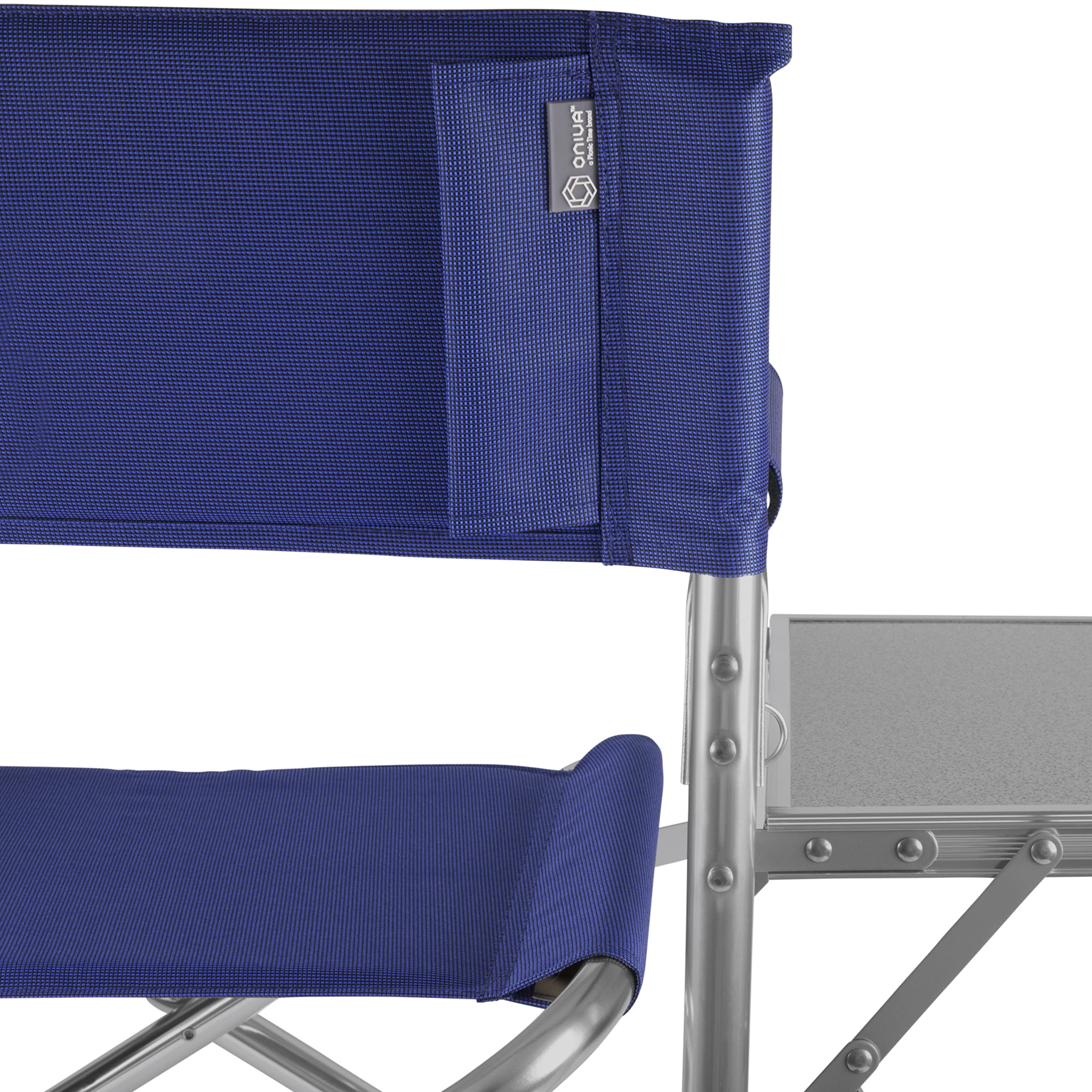 PICNIC TIME NHL Toronto Maple Leafs Folding Sports Chair with Side Table - Portable Camping Chair for Adults - Perfect for Beach, Tailgating, and Outdoor Events