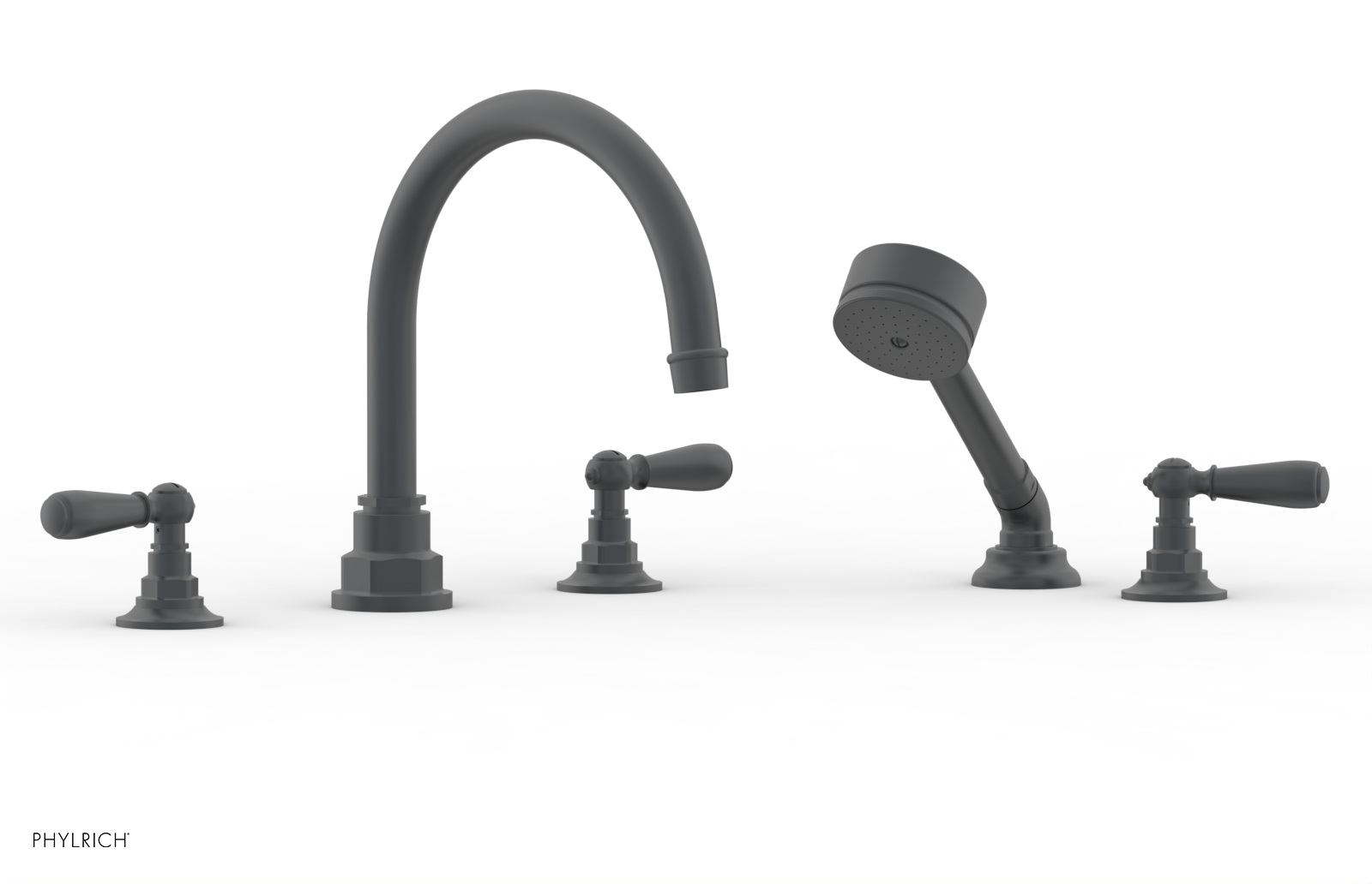 Jamestown Deck Tub Set with Hand Shower & Lever Handles - 165