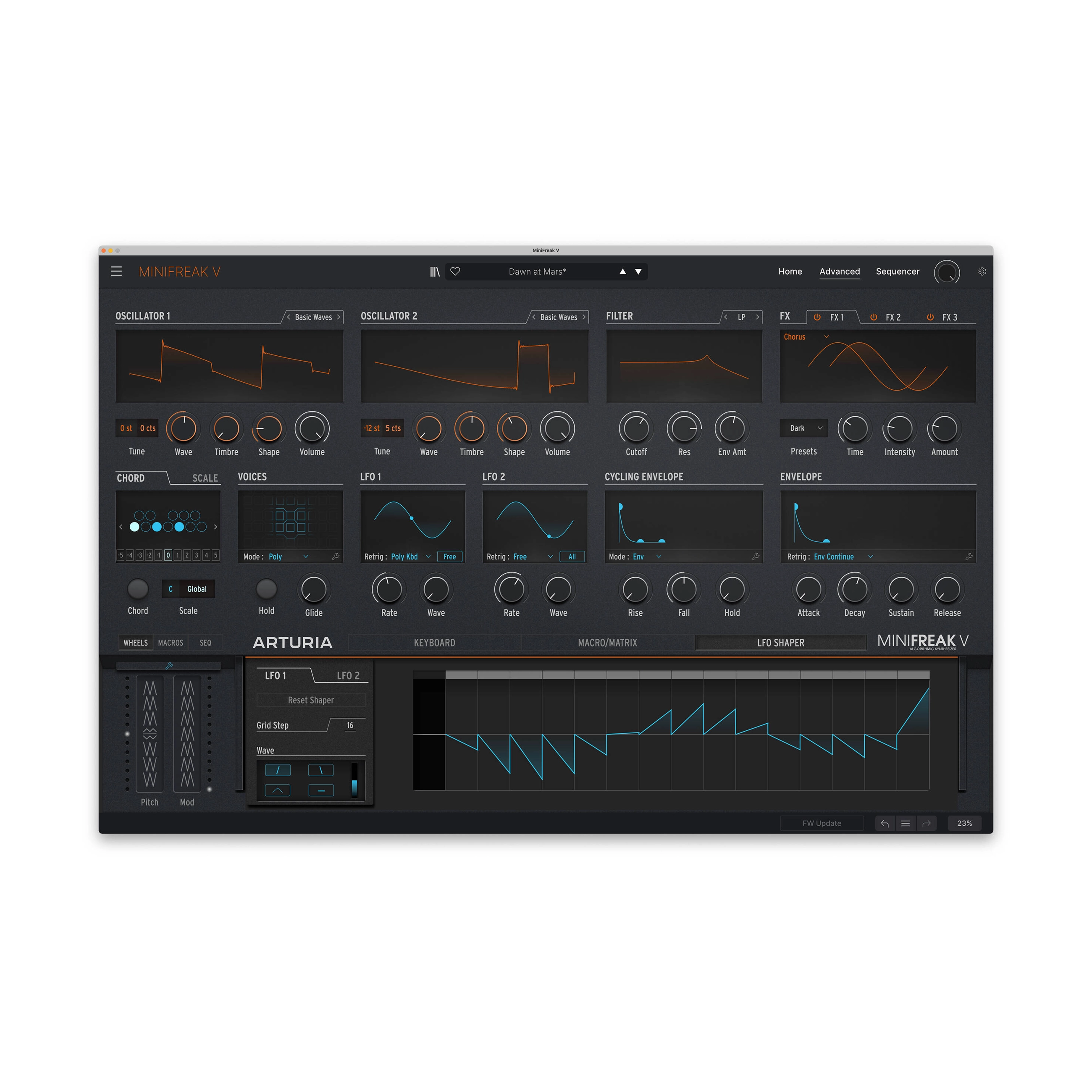 Arturia MiniFreak 37-Key Hybrid Synthesizer - Digital & Analog Keyboard for Music Production, Live Performance & Studio Recording