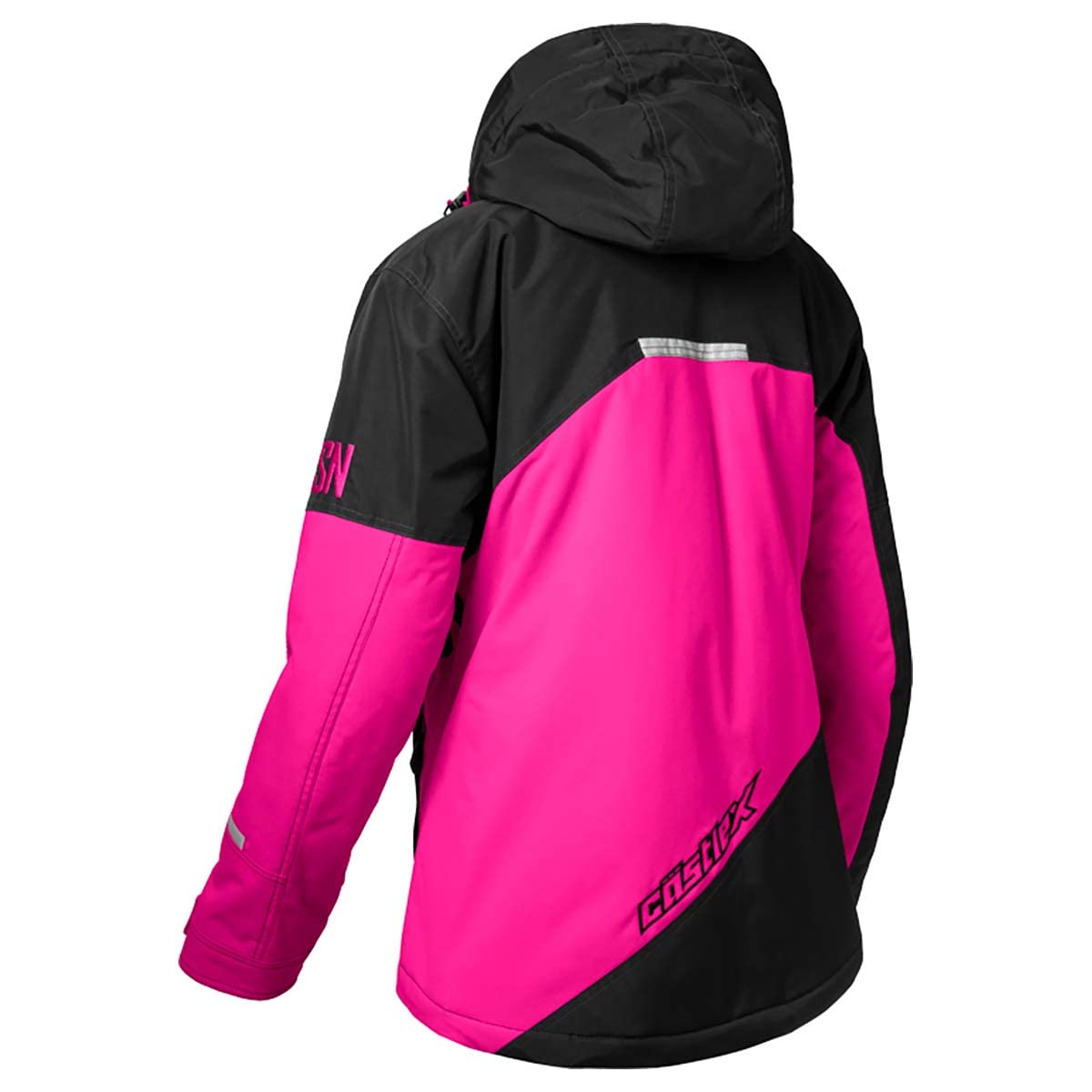 Castle X Women's Phase G4 Motorcycle Jacket - Black/Pink Glo - Medium Size - Waterproof & Windproof Riding Gear for All-Weather Protection - Perfect for Street Biking, Commuting & Adventure Tours