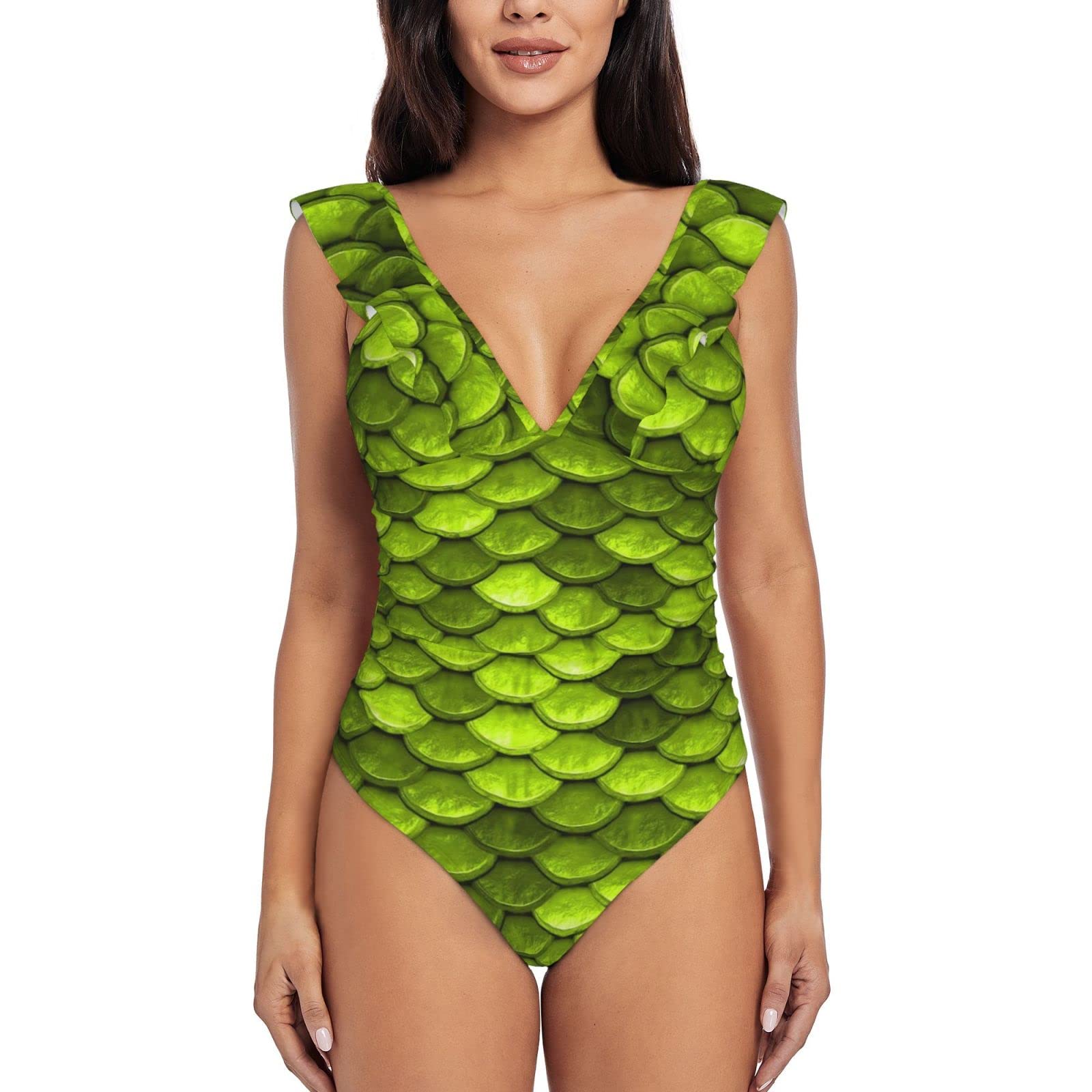 Aiyoolee Women's One Piece Swimsuits - Athletic Training Swimwear with Ruffles for Swimming, Surfing & Beach Workouts | Comfortable & Stylish Bathing Suit for Pool, Gym & Vacation
