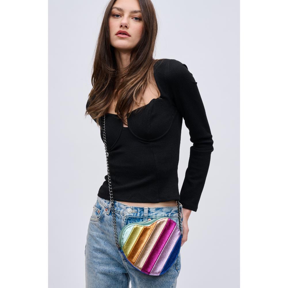 Tasha Heart Crossbody Bag for Women - Stylish Small Leather Purse with Adjustable Strap, Perfect for Date Night, Travel & Everyday Use