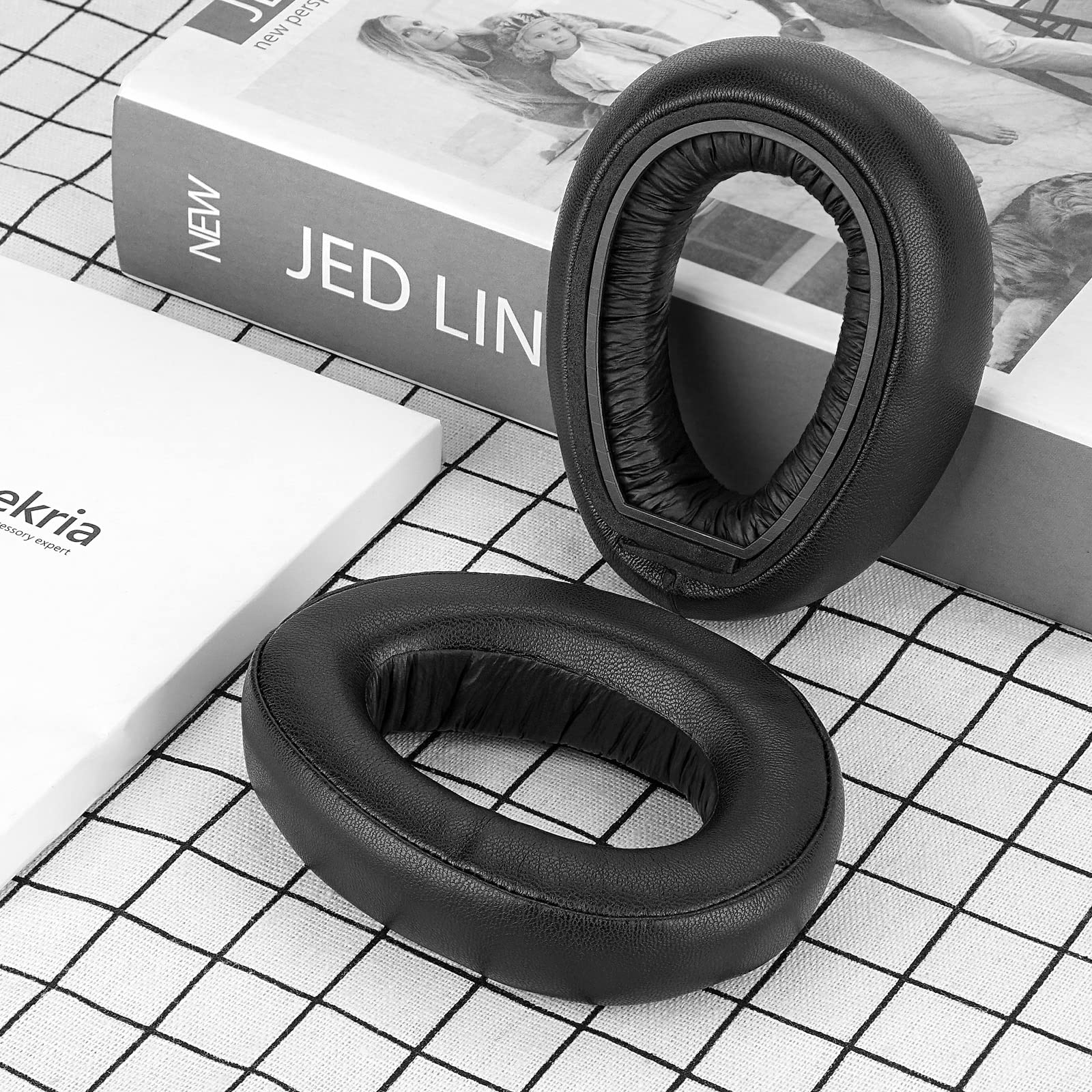 Geekria PRO Extra Thick Replacement Ear Pads for Sennheiser PXC 550 & PXC 550-II Wireless Headphones - Premium Memory Foam Ear Cushions for MB 660 Series - Noise Isolation Earpads for Travel, Office & Gaming (Black)