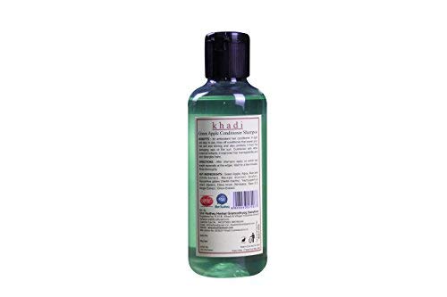 Khadi Rishikesh Ayurvedic Green Apple Shampoo & Conditioner - Dandruff Control for Long, Strong & Shiny Hair - Scalp Purification & Nourishment - Promotes Hair Growth - 210ml Paraben-Free for Women & Men - Includes Free Bath Loofah - Perfect for Daily Hair Care & Scalp Health