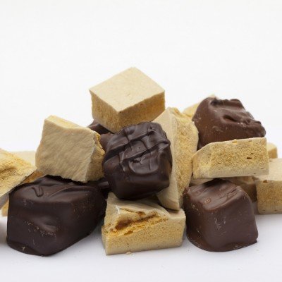 Premium Chocolate Dipped Honeycomb Sponge Candy - Seafoam Toffee Treats in Small Milk Chocolate Bag | Perfect for Gifts, Party Favors & Dessert Toppings
